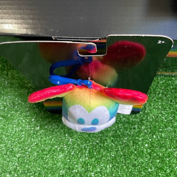 Mickey Mouse Disney Rainbow Collection Keychain Clip-On Pride Soft Plush Toy NEW - Picture 9 of 9